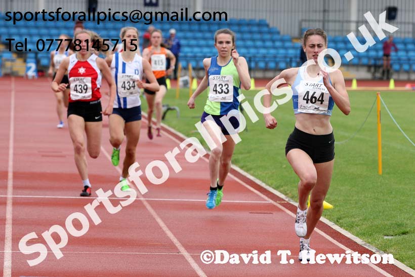 Womens under-20s 1500 metres, Northern Senior and Under-20s Champs., SportsCity, Manchester. Photo: David T. Hewitson/Sports for All Pics